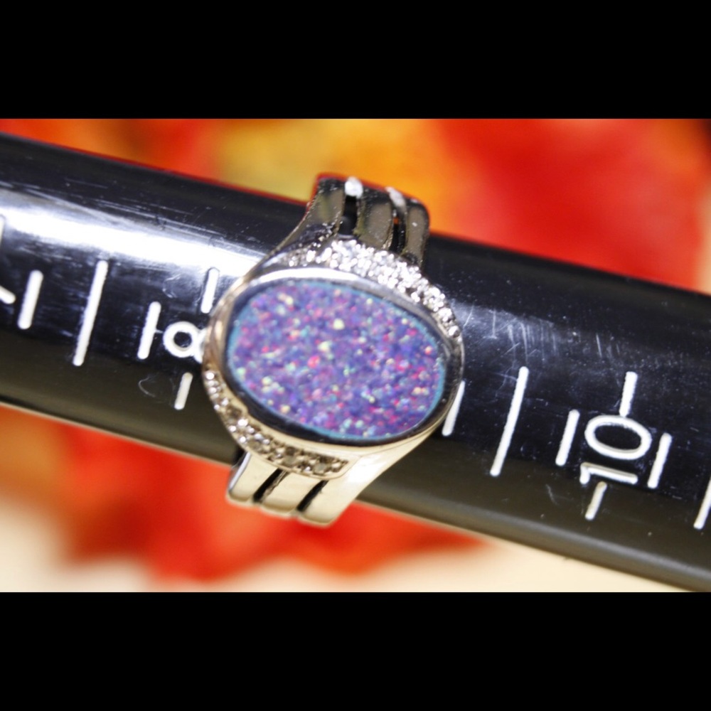 Beautiful Purple Opal Ring. View 6
